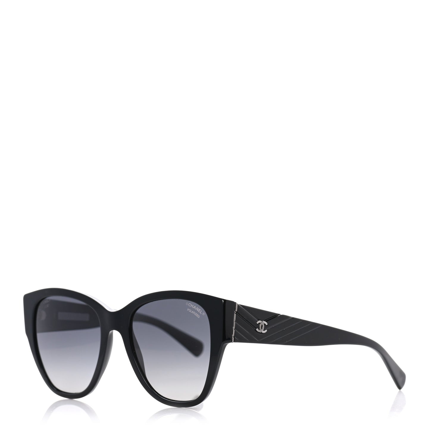 Acetate Polarized Butterfly CC Sunglasses 5412 Black