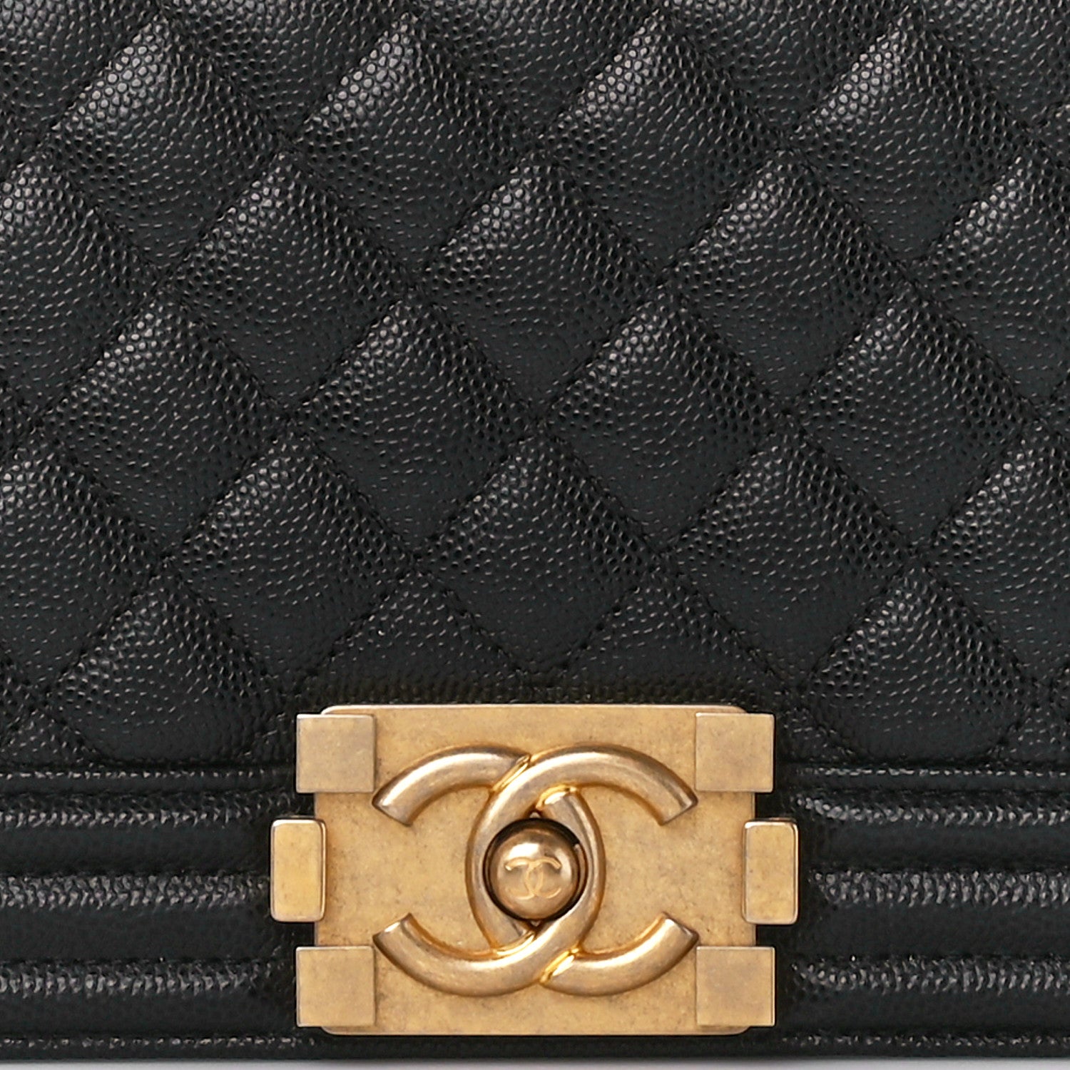 Chanel Caviar Quilted Medium Boy Flap Black 8 of 10