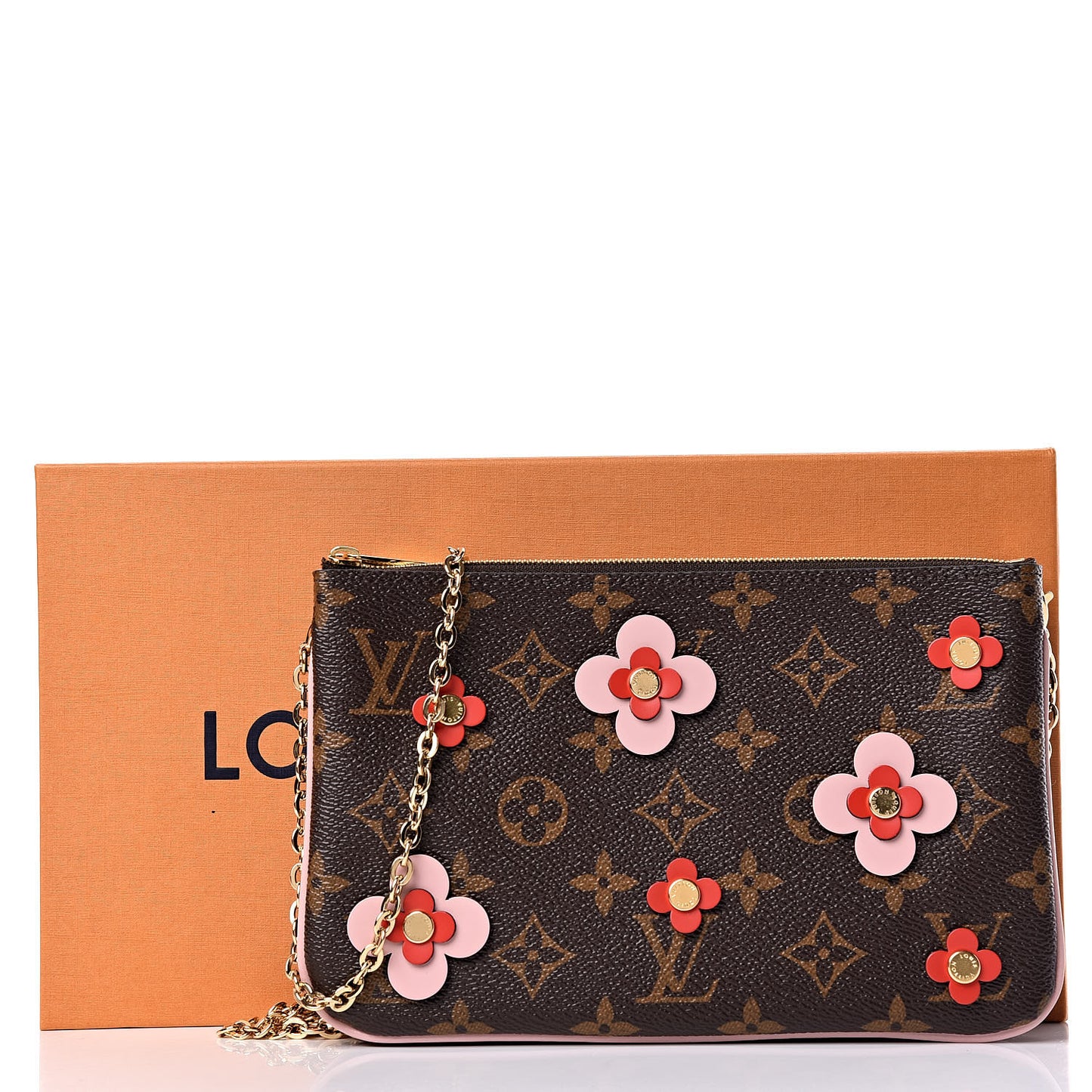 Monogram Blooming Flowers Double Zip Pochette