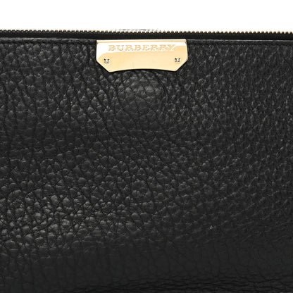 Burberry Signature Grain Calfskin Small Chichester Crossbody Clutch Bag Black 7 of 9