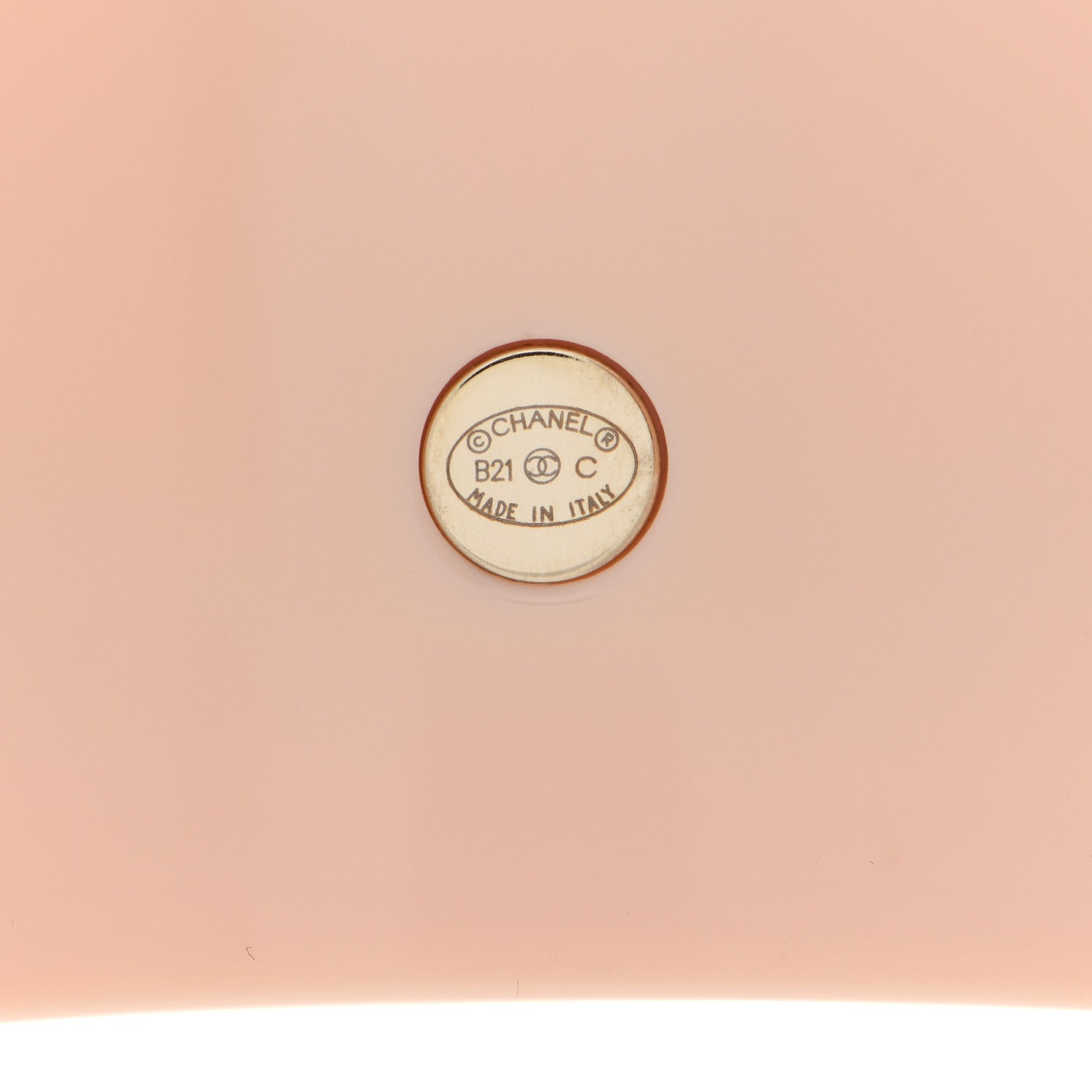 Chanel Resin Crystal CC Cuff Pink 4 of 5