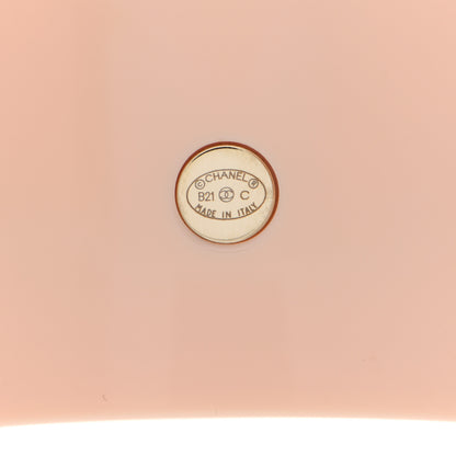 Chanel Resin Crystal CC Cuff Pink 4 of 5