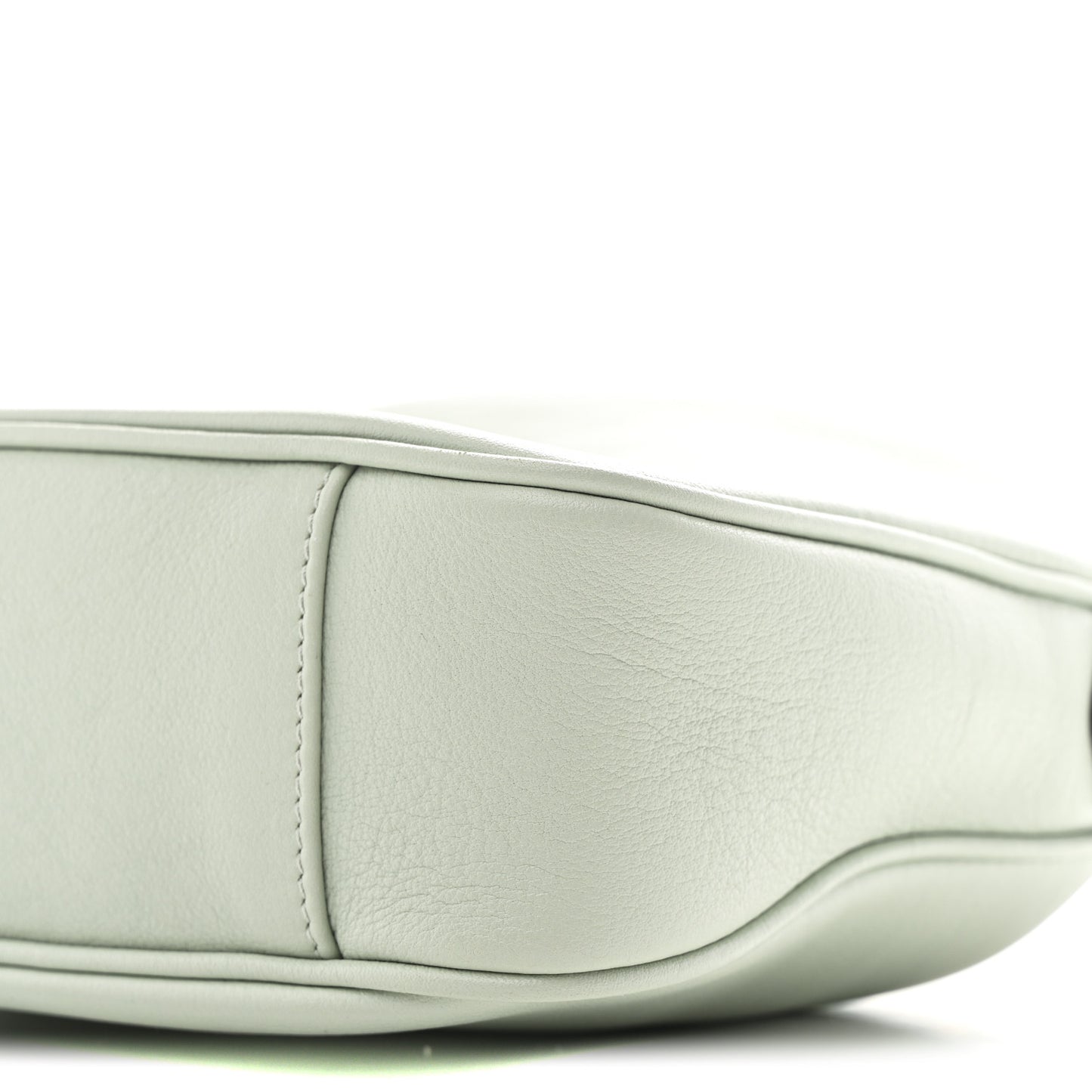 Softy Wonka Textured Dollar Calfskin Small Diana Shoulder Bag Pale Green