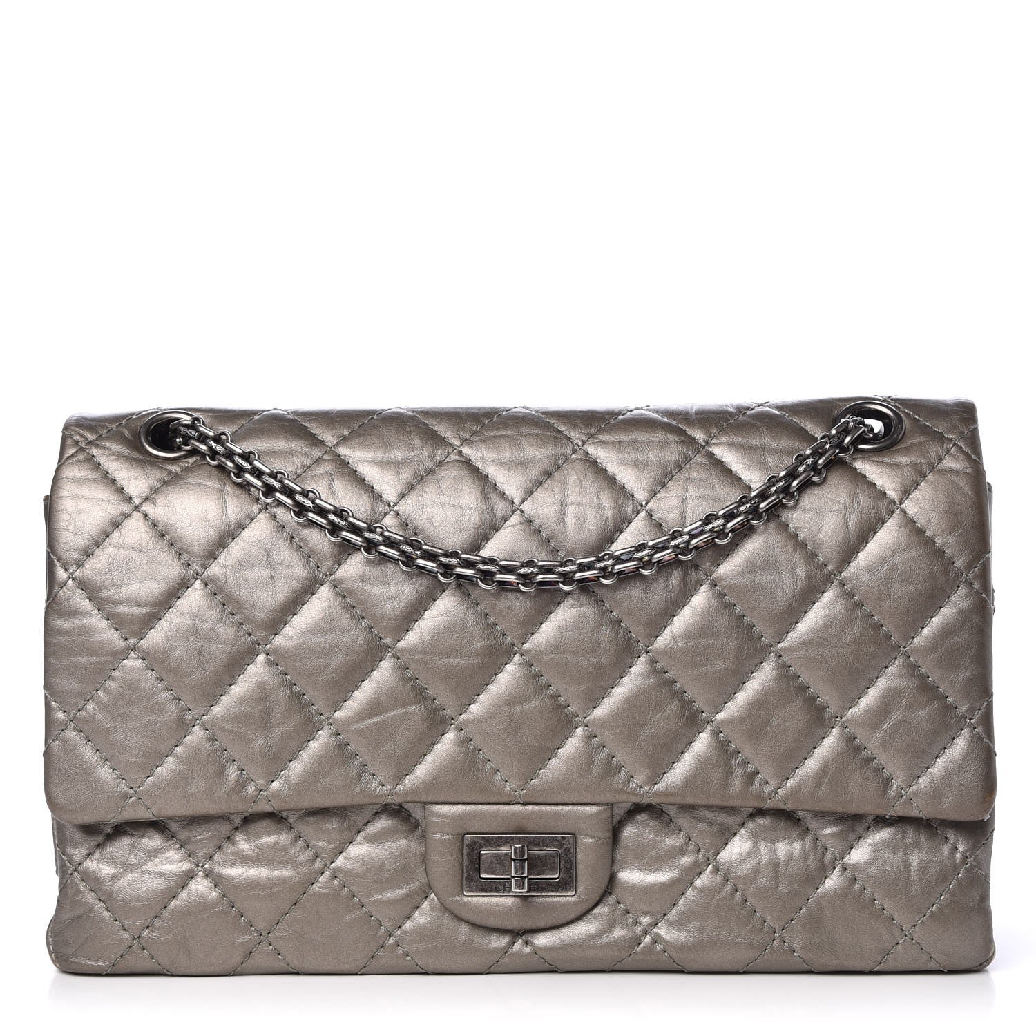 Chanel Metallic Aged Calfskin 2.55 Reissue 226 Flap Light Gold 1 of 15