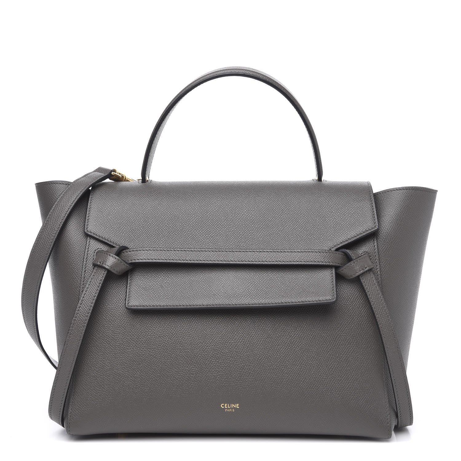 Celine Grained Calfskin Mini Belt Bag Grey 1 of 8