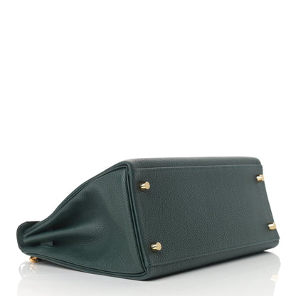 Hermes Togo Kelly Retourne 28 Vert Cypress 4 of 11
