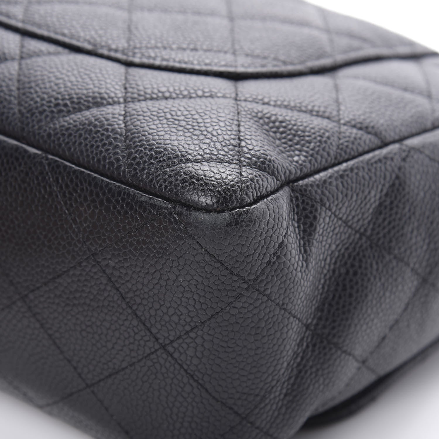 Chanel Caviar Quilted Jumbo Single Flap Black 12 of 15