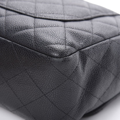 Chanel Caviar Quilted Jumbo Single Flap Black 12 of 15
