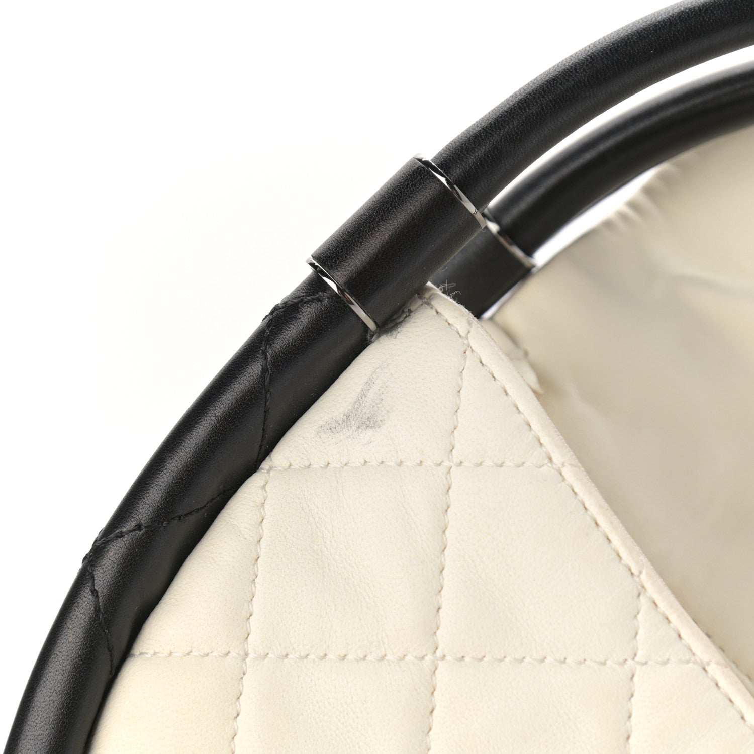 Chanel Lambskin Quilted Small Hula Hoop Flap Ivory 12 of 13