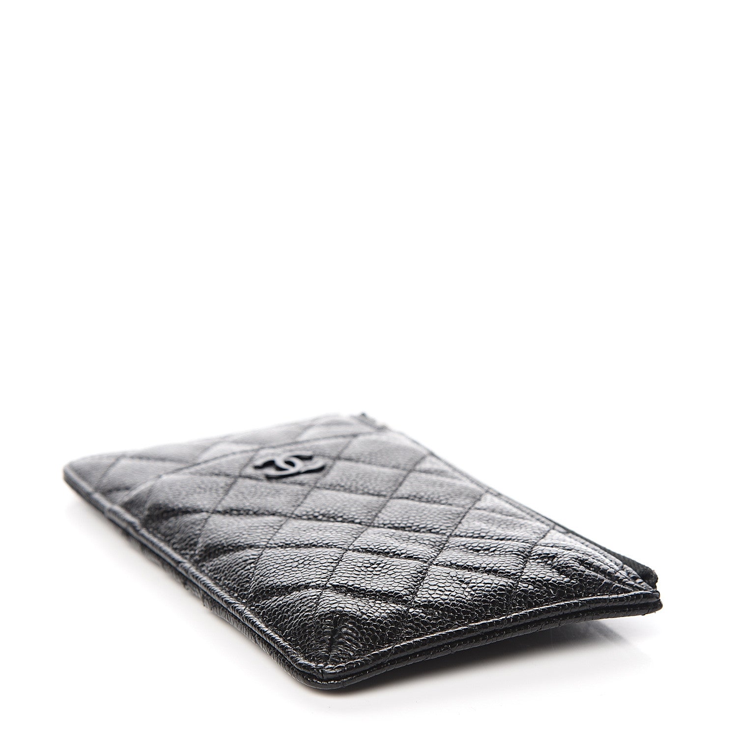 Chanel Caviar Quilted Classic Flat Wallet Pouch So Black 4 of 8