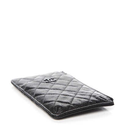 Chanel Caviar Quilted Classic Flat Wallet Pouch So Black 4 of 8
