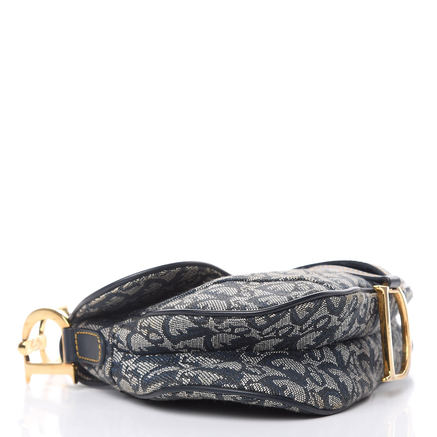 Christian Dior Monogram Saddle Bag Blue 4 of 12
