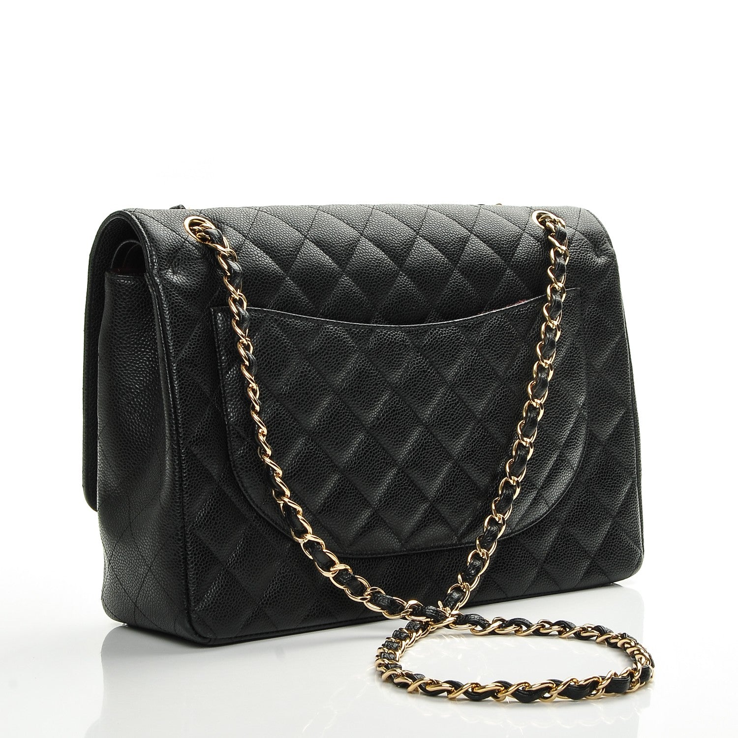 Chanel Caviar Quilted Maxi Double Flap Black 3 of 8