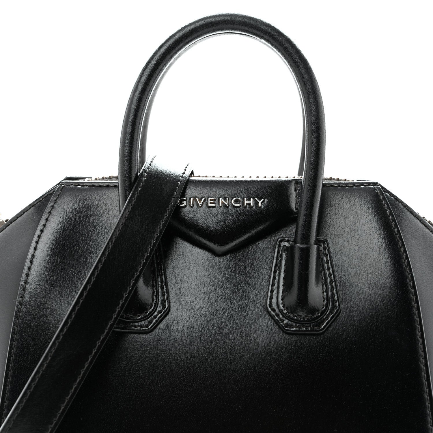 Givenchy Shiny Lord Calfskin Mini Antigona Black 8 of 12