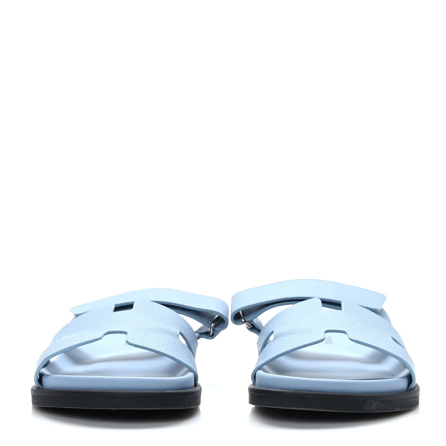 Hermes Epsom Mens Chypre Sandals 43 Bleu Faience 43 2 of 8