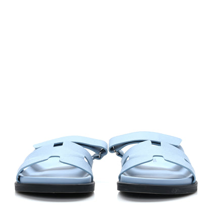 Hermes Epsom Mens Chypre Sandals 43 Bleu Faience 43 2 of 8