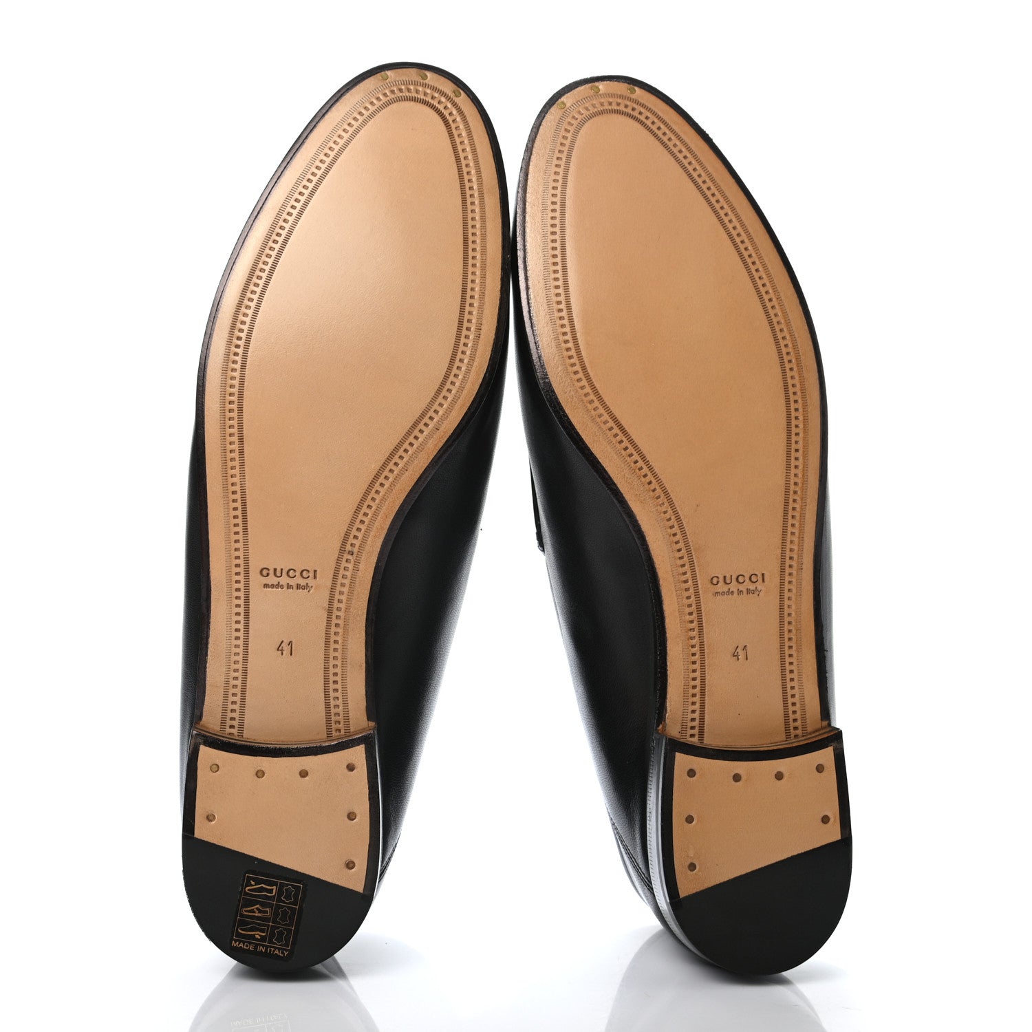 Gucci Lambskin Womens Brixton Horsebit Loafers 41 Black 5 of 7