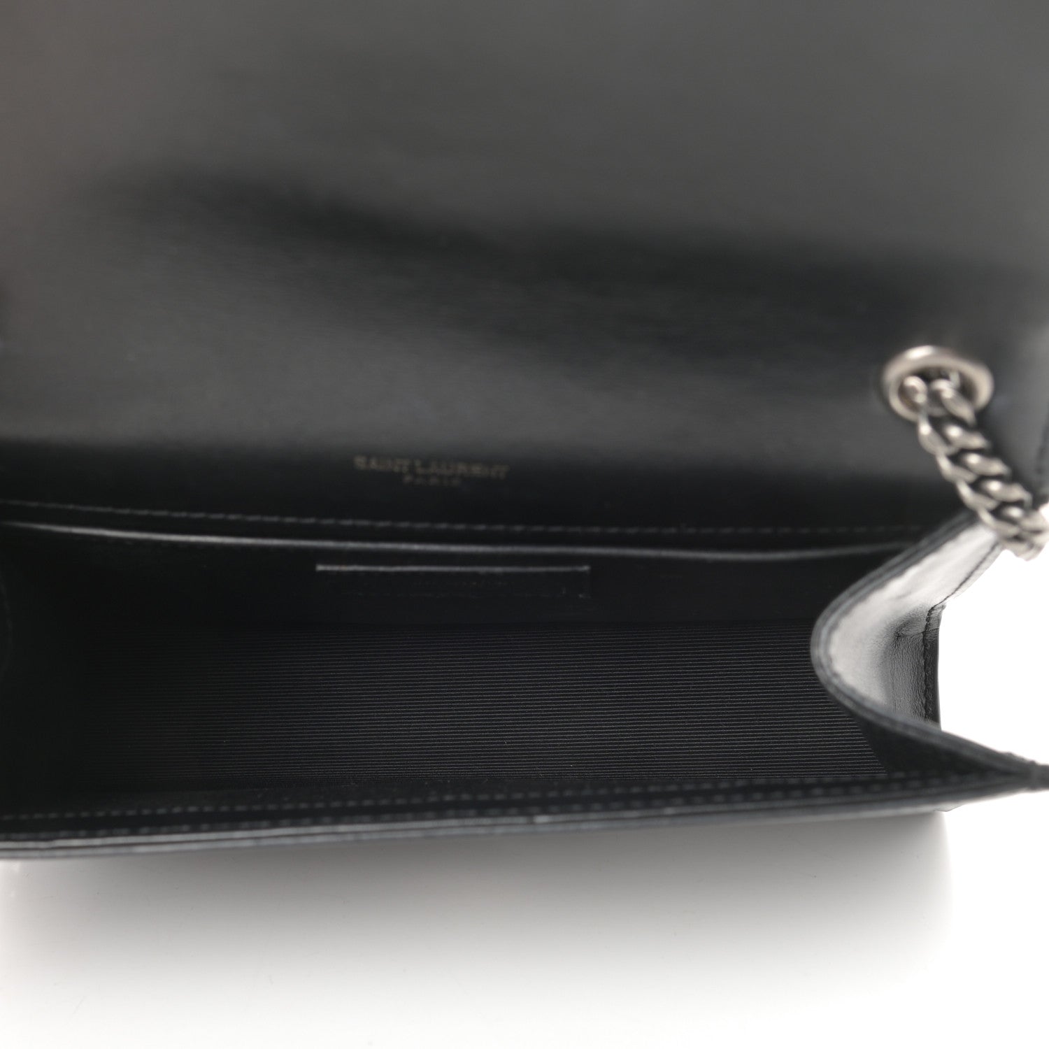 Saint Laurent Calfskin Studded Kate Satchel Black 5 of 15