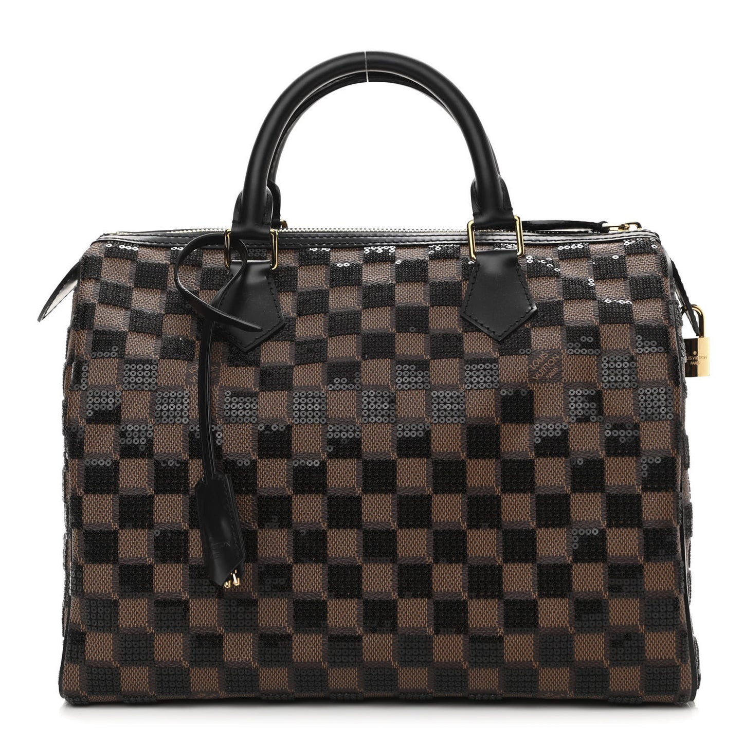 Damier Paillettes Speedy 30 Black
