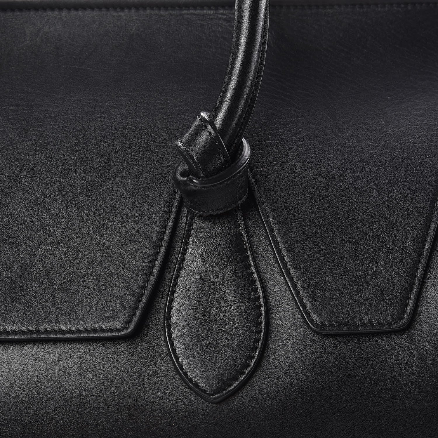 Celine Smooth Calfskin Large Tie Knot Tote Black 18 of 25
