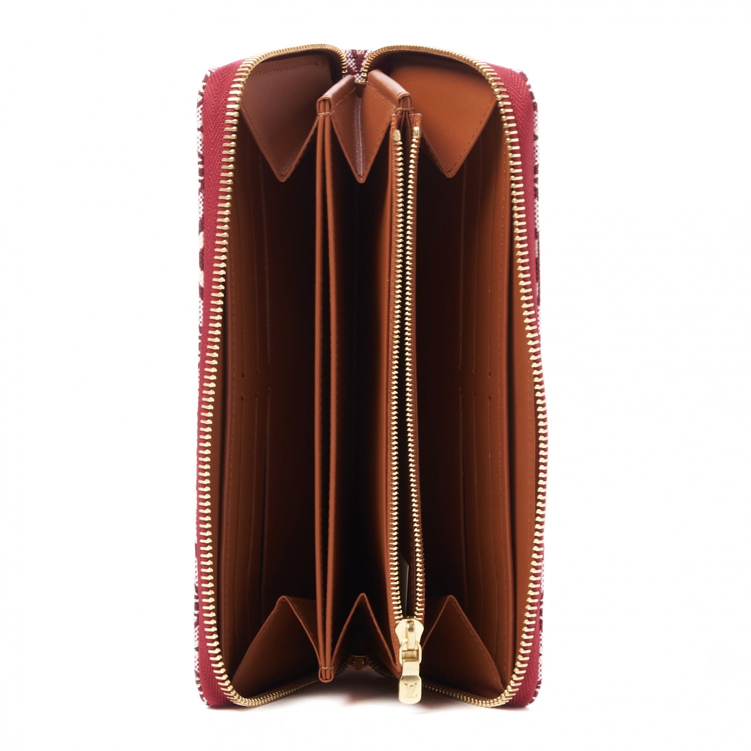 Louis Vuitton Jacquard Since 1854 Zippy Wallet Bordeaux 7 of 9