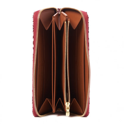 Louis Vuitton Jacquard Since 1854 Zippy Wallet Bordeaux 7 of 9