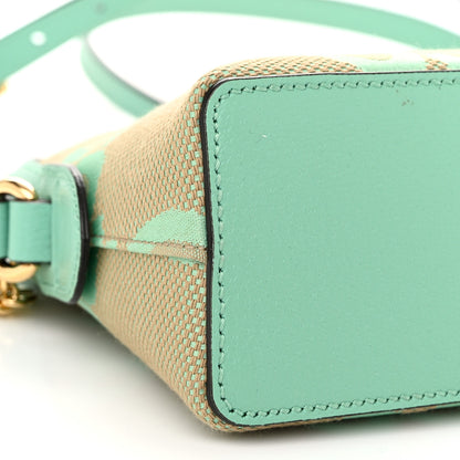 Gucci Monogram Jumbo GG Textured Dollar Calfskin Small Ophidia Dome Shoulder Bag Beige Pepperlight Mint 8 of 9