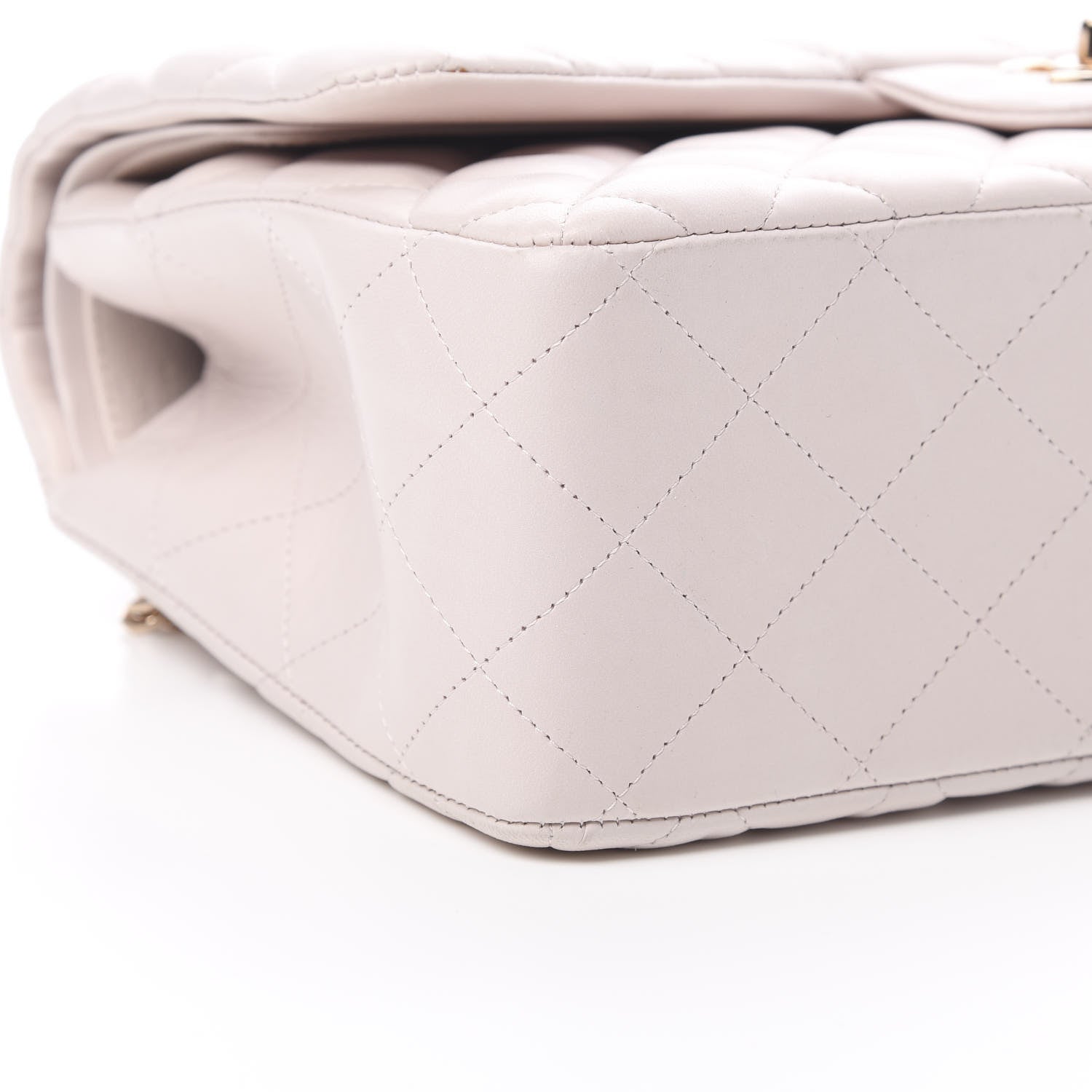 Chanel Lambskin Quilted Jumbo Double Flap Light Pink 12 of 14