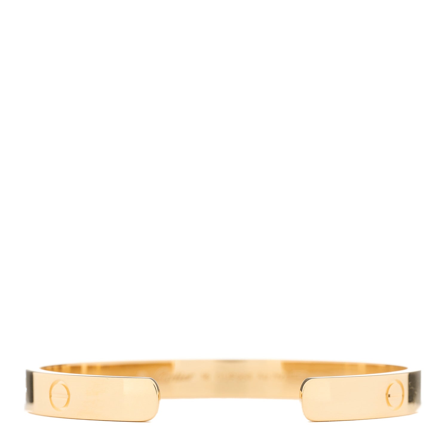 Cartier 18K Yellow Gold LOVE Cuff Bracelet 16 2 of 4