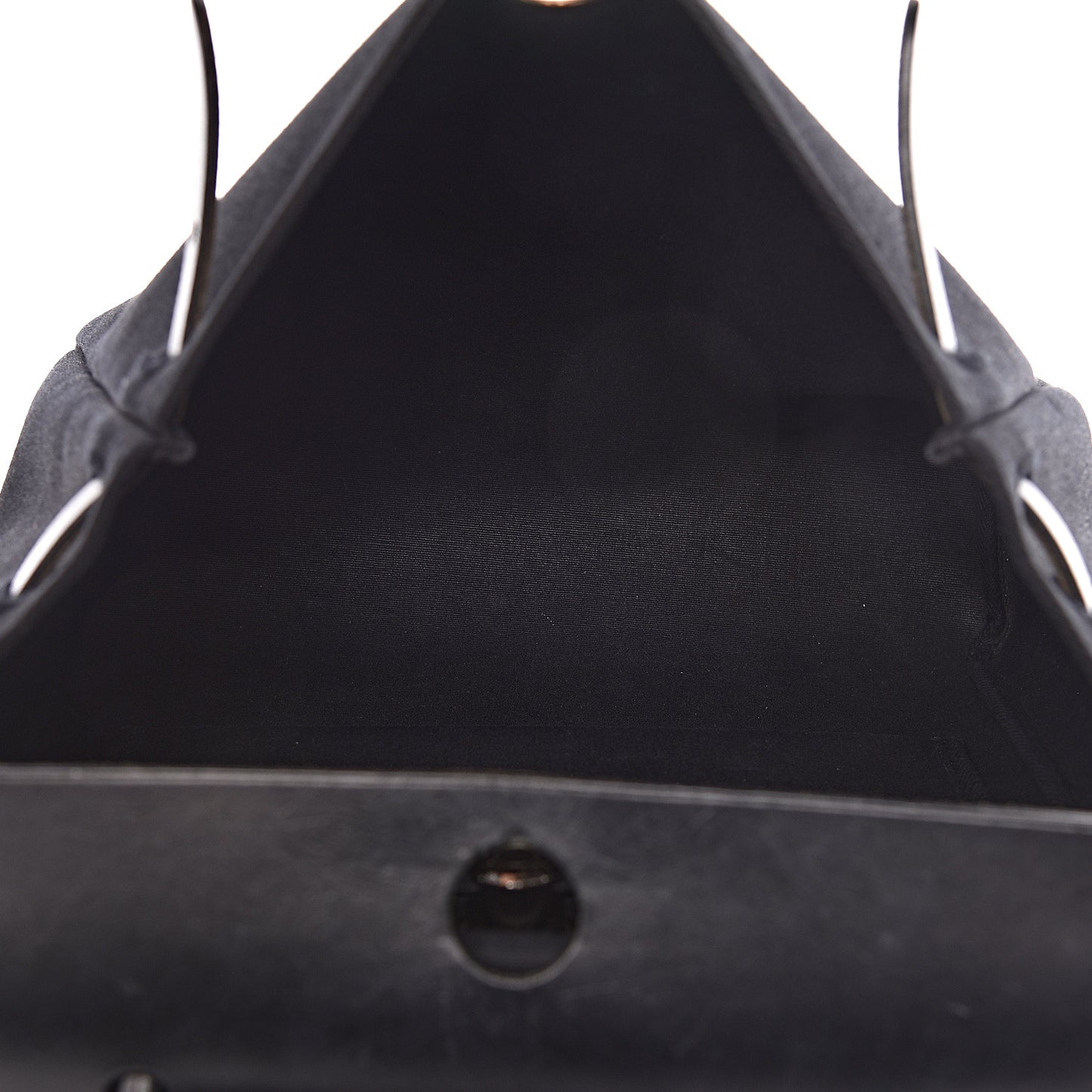 Toile Vache Calfskin Herbag 30 PM Black Natural