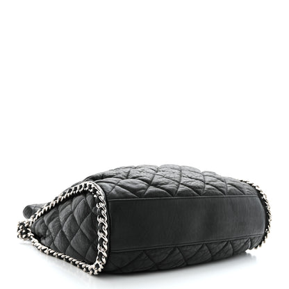 Chanel Washed Lambskin Chain Around Hobo Black 4 of 11