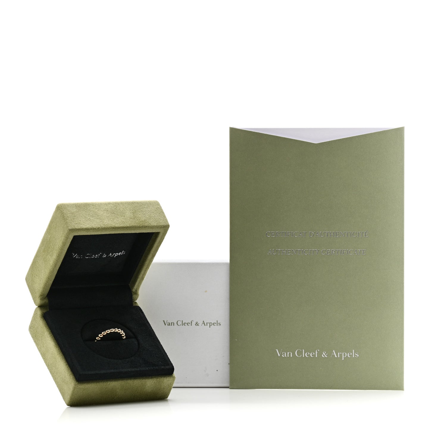 18K Yellow Gold Medium Perlee Ring 48 4.5