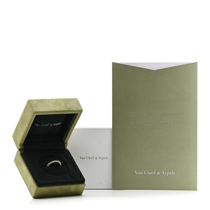 Van Cleef & Arpels 18K Yellow Gold Medium Perlee Ring 48 4.5 5 of 5