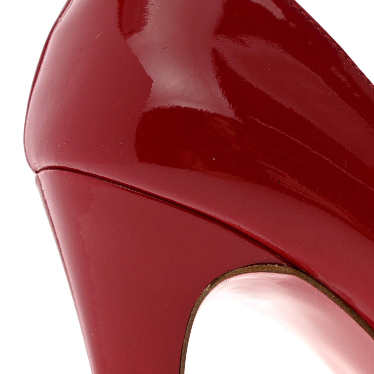 Christian Louboutin Patent Rolando 120 Pumps 39 Loubi Red 9 of 9