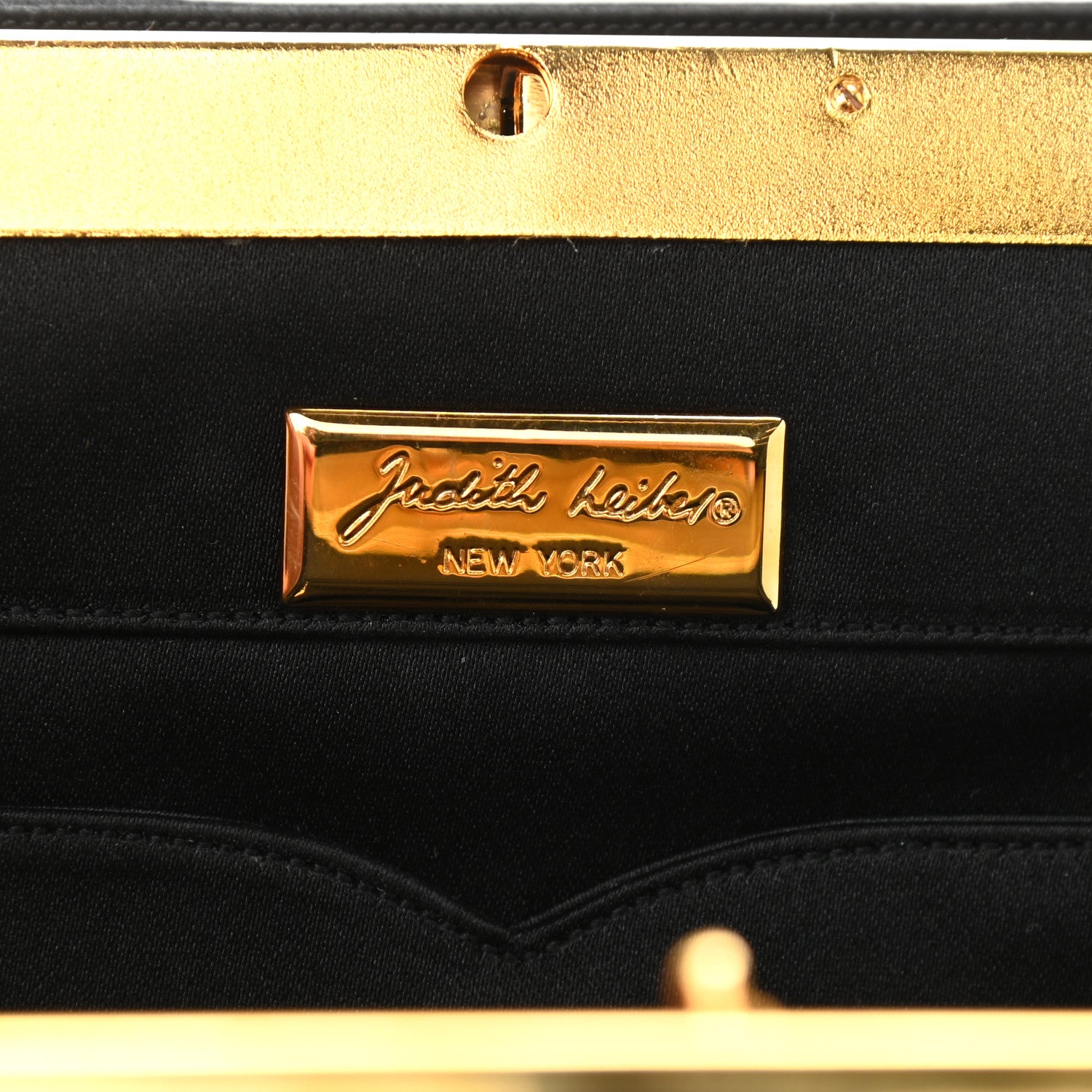Judith Leiber Satin Butterfly Evening Clutch Black 7 of 16