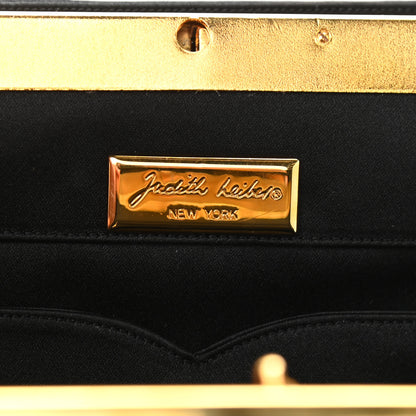 Judith Leiber Satin Butterfly Evening Clutch Black 7 of 16