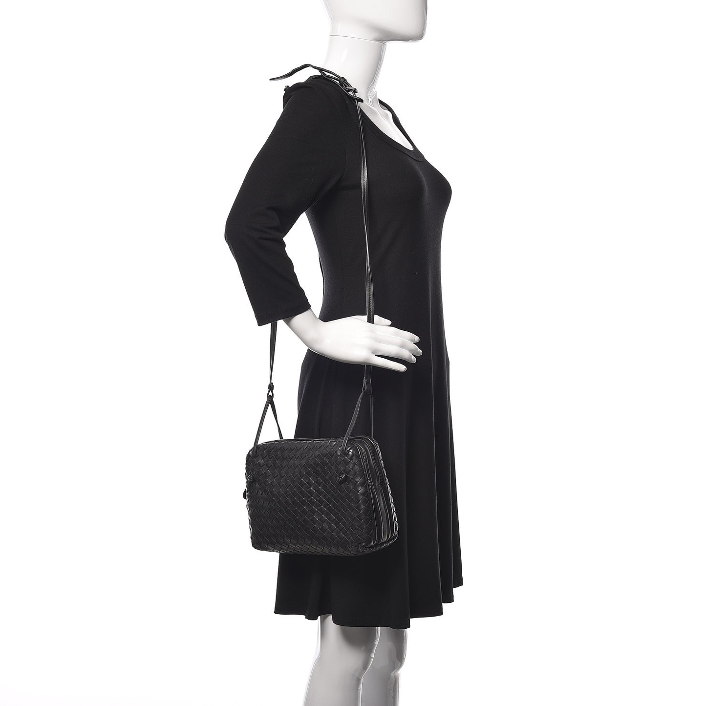 Nappa Intrecciato Nodini Bag Black