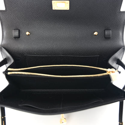 Hermes Epsom Kelly Wallet To Go Black 5 of 11