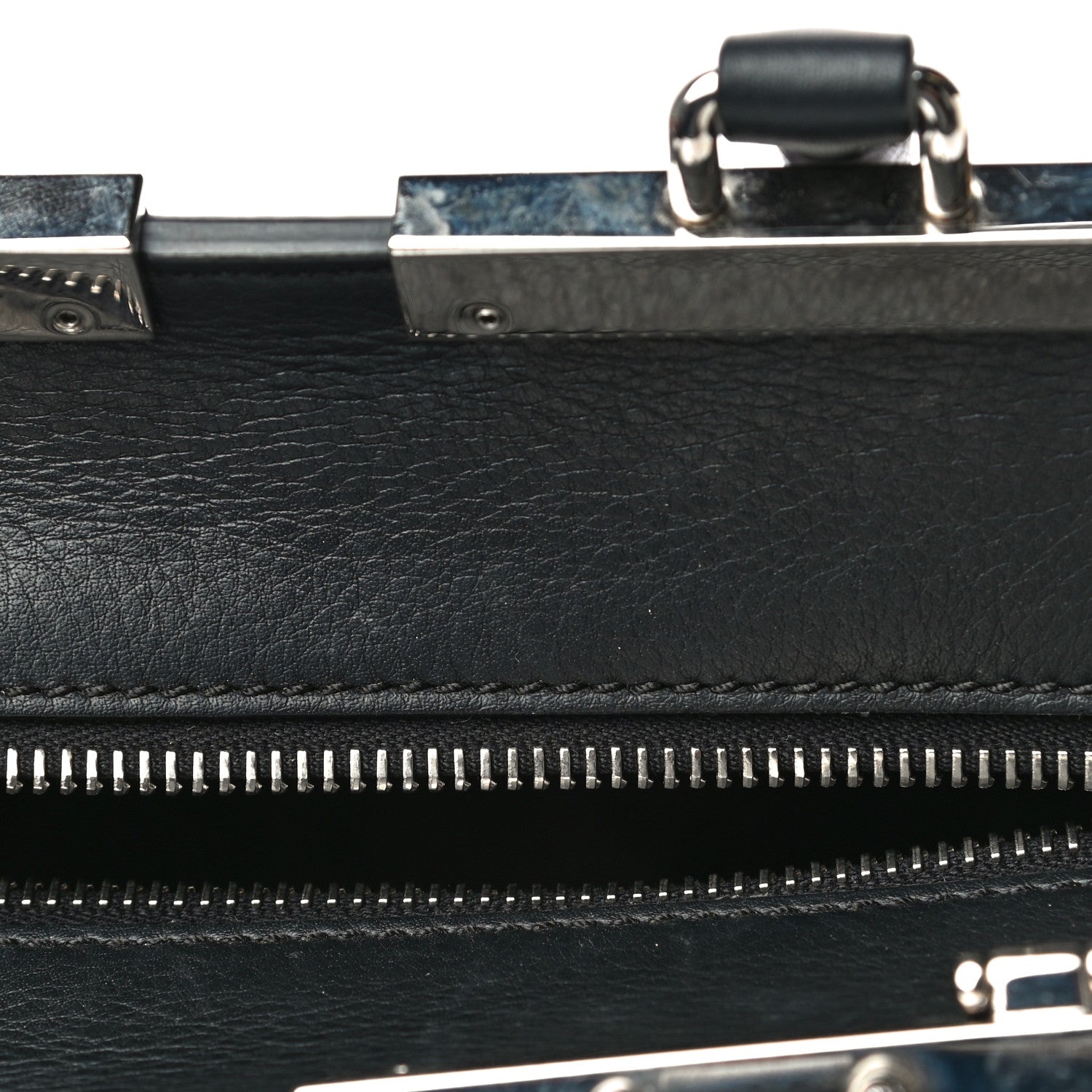 Fendi Calfskin Studded Diamond Mini 3Jours Tote Black Multicolor 9 of 17