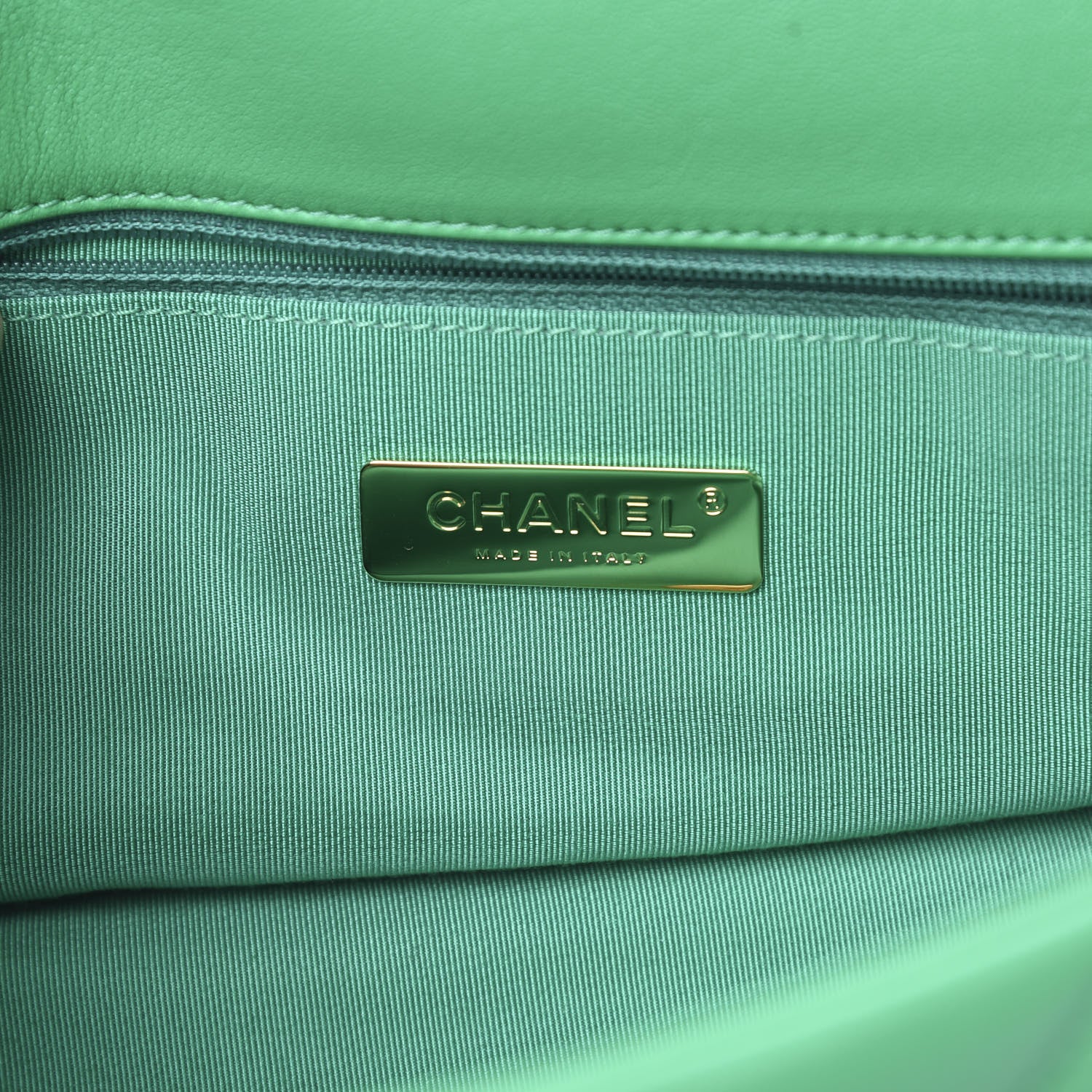 Chanel Goatskin Quilted Maxi 19 Flap Green 6 of 11