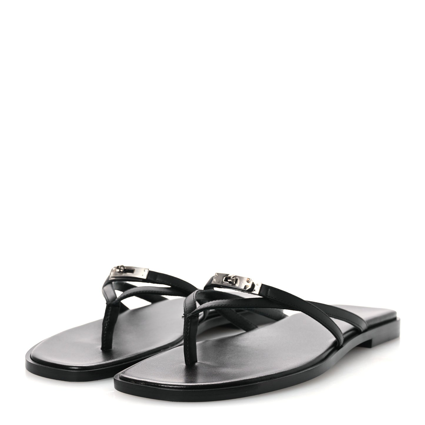 Calfskin Miss Sandals 39 Black