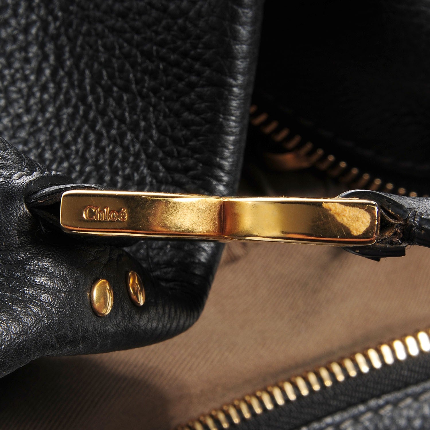 Chloe Calfskin Large Marcie Satchel Black 2 of 11