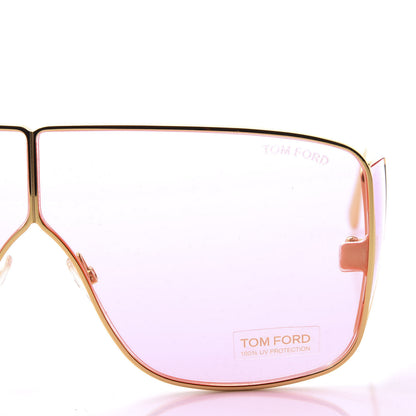 Tom Ford Square Spector Sunglasses TF 708 Rose 7 of 8