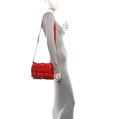 Bottega Veneta Textured Deerskin Maxi Intrecciato Padded Cassette Crossbody Bag Chili 2 of 10