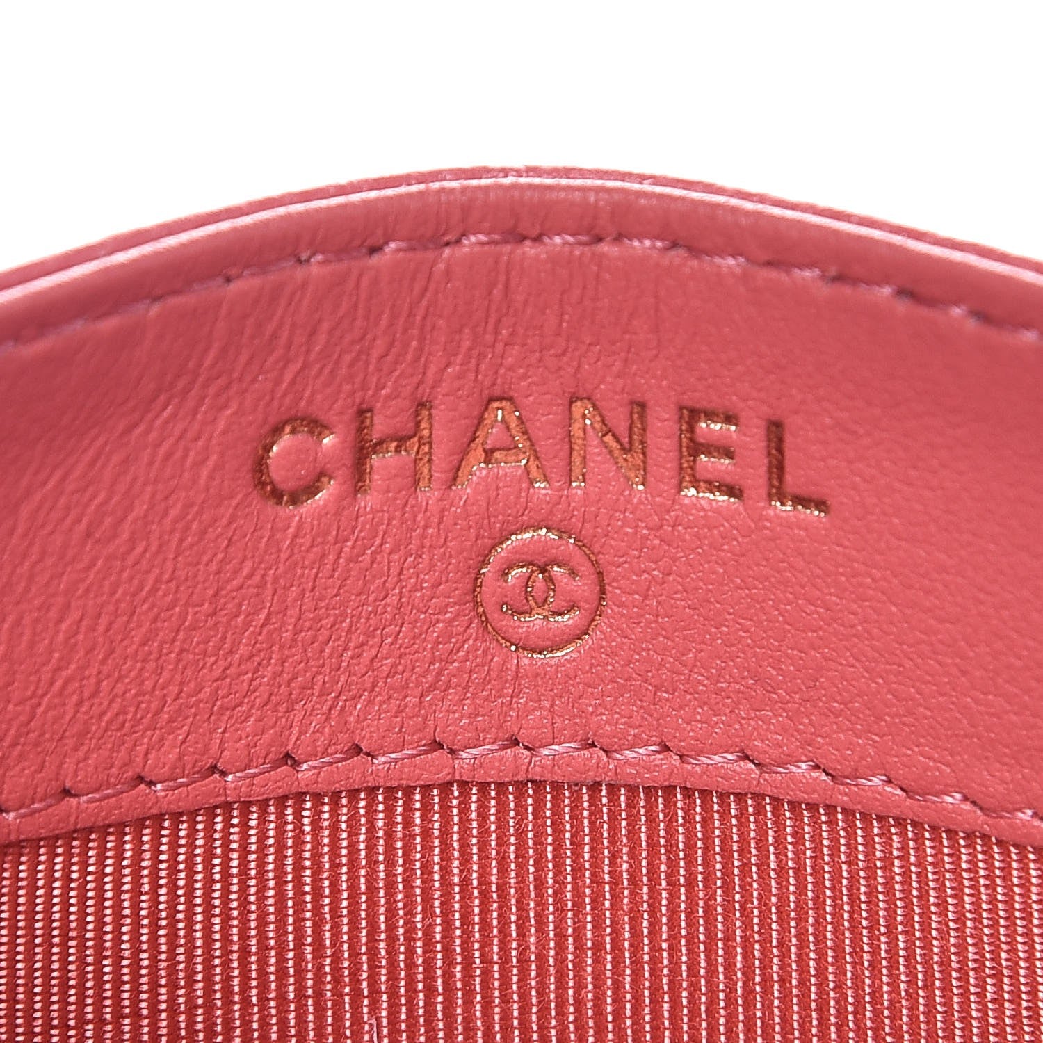 Chanel Caviar Quilted Card Holder Pink 6 of 9