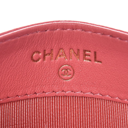 Chanel Caviar Quilted Card Holder Pink 6 of 9