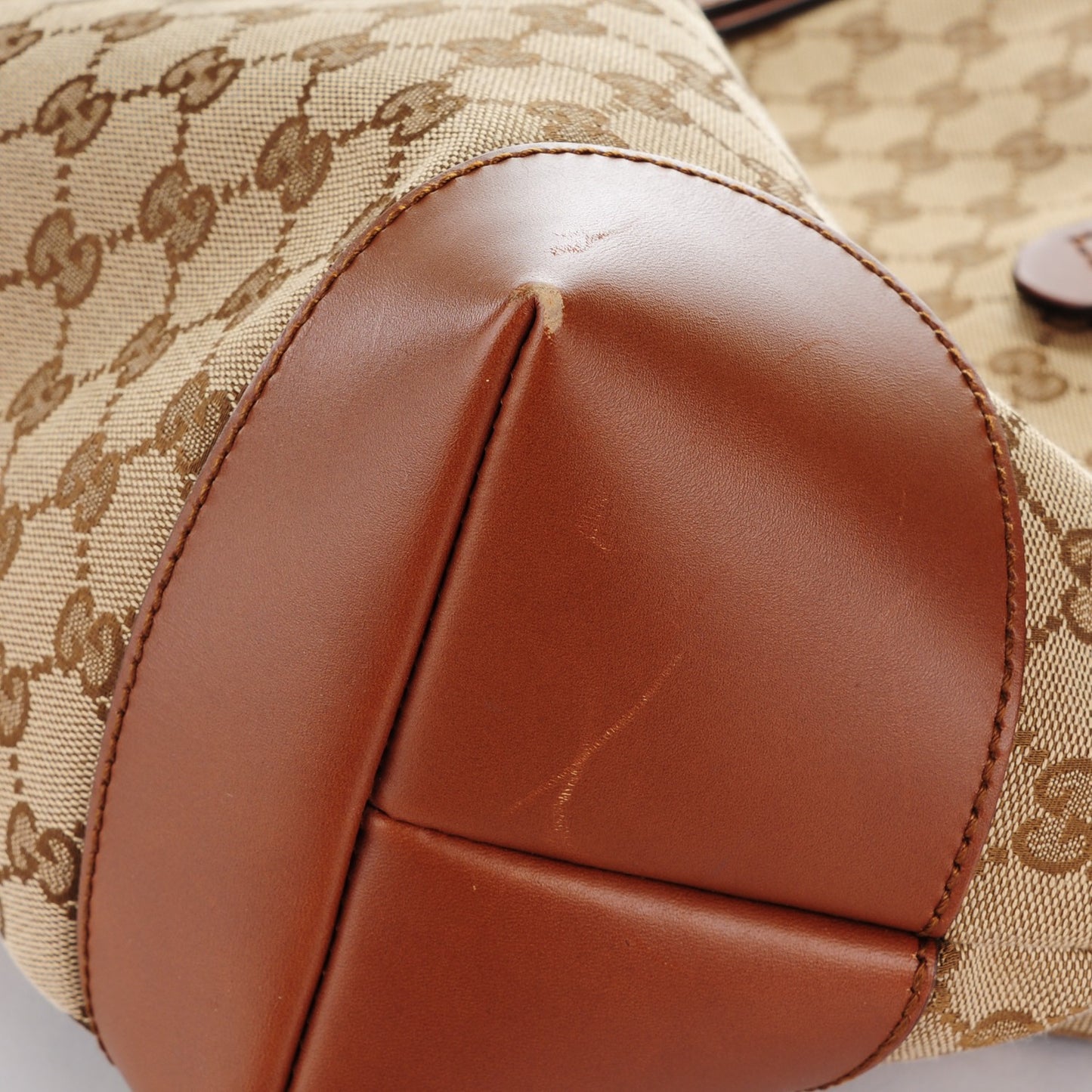 Monogram Large Original Tote Tan