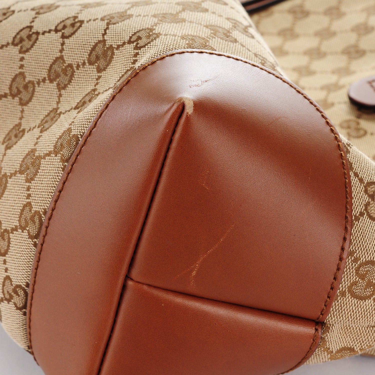 Gucci Monogram Large Original Tote Tan 8 of 10