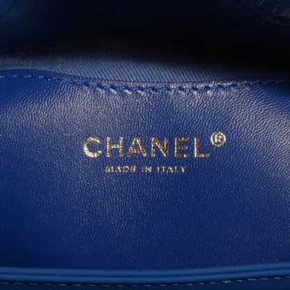 Chanel Patent Quilted Large Just Mademoiselle Bowling Bag Dark Blue 6 of 8