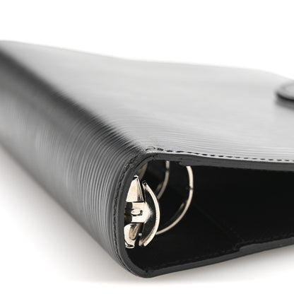 Louis Vuitton Epi Small Ring Agenda Cover Black 9 of 10